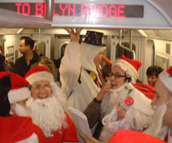 Subway Santas