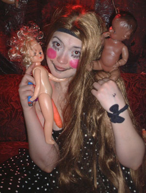 Dollgirls 3 -  Dollhaus Gallery's "Terrible Toy Fair" party, Williamsburg, Brooklyn. March 1, 2003. www.dollhaus.com