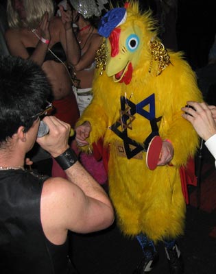 Hanukah Chicken at the Costume Contest