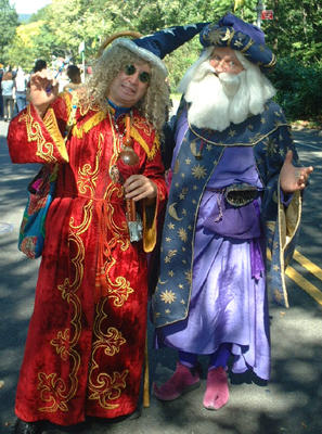 Merdred the Mediocre and Sammy the Hagar - 2002 Fort Tryon Park Medieval Festival.  The Cloisters, NYC.