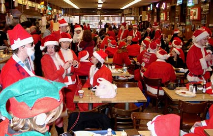 On One Check, Please... - NYC SantaCon 2001
