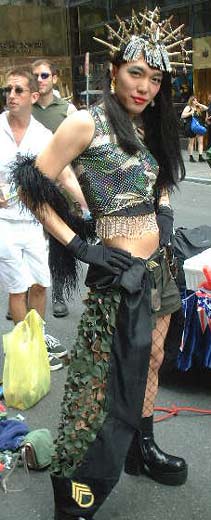 Sergeant Geisha - New York City's Gay Pride Parade, 6/01.