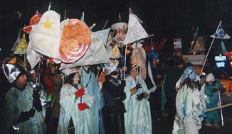 Lantern Bearers - Earth Celebrations' "Odyssey of the Earth" Winter Pageant, Jan 2001