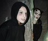 2 Dead Guys - at Dracula's Castle during Halloween Month - Salem, Massachusetts, 2001