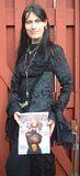 Goth babe... - With a Costume X magazine... Luncon Sci-Fi Convention, 3-17-02