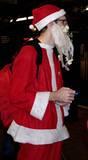 Slim Santa - Lookin' for food at the NYC SantaCon 2001