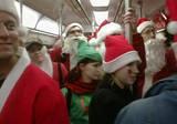 Commuter Santas - NYC SantaCon 2001