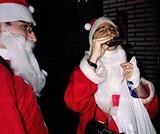 Drinking Santas - NYC SantaCon 2000