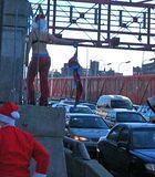 Stripping Santas on the Williamsburg Bridge (11am)