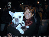 Bulldog! - Who let the dogs out?! woof, woof, woof, woof.
From the NYC Halloween parade 2000