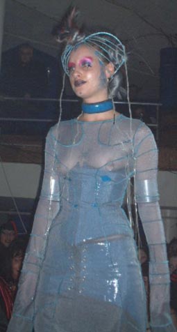 Sultry Beauty - SMack's 2001, A Fetish Oddity. Knitting Factory - Tribeca, NYC. To edit, email admin@CostumeNetwork.com