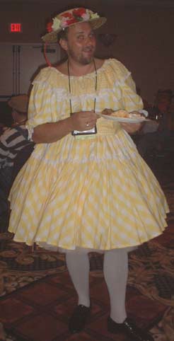 Yellow Beauty - Tennessee Hoedown.  2002 National Costumers Association Convention opening night.