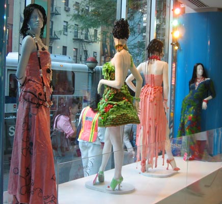 Designed by Kostume Kult Designers and presented by Costume Cultural Society, "Candy Couture" will be in the windows of Dylans Candy Store (60th and 3rd in NYC) between September-Halloween 2005.
