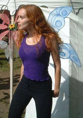 Eva in Wings - Eva in Fairy Wings (www.FairyWings.com).NY Renaissance Faire at Sterling Forest, Tuxedo NY, 2001
