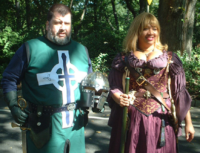 Nice Pair - 2002 Fort Tryon Park Medieval Festival.  The Cloisters, NYC.