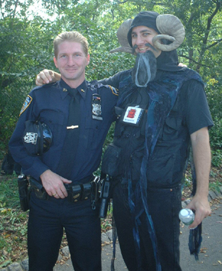 Tims - Tim the Enchanter and Officer Tim who was nicknamed Tim the Enchanter in school...  He declined to don the horns, however.