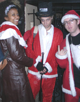 Drugue Santa - a la Clockwork Orange... NYC SantaCon 2001