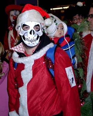 Skull Santa & Spawn - NYC SantaCon 2001