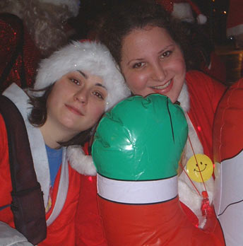 Santas babes2 - NYC SantaCon, 2002