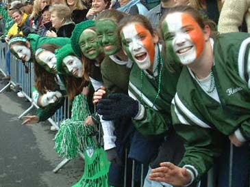 Facepaintersx8 - NYC Saint Patrick's Day Parade,2001.