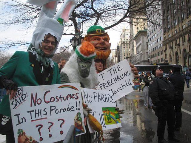 They told us NO COSTUMES IN THE PARADE!