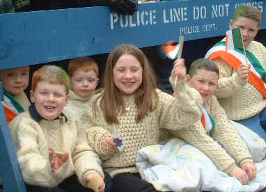 6 Red Haired Kids - NYC Saint Patrick's Day Parade,2001.