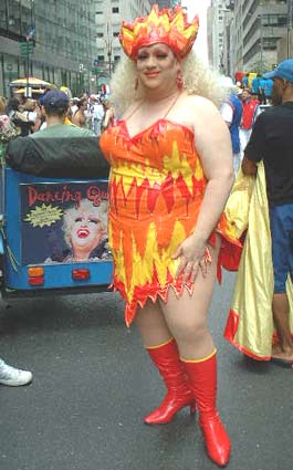 Dancing Queen - New York City's Gay Pride Parade, 6/01.