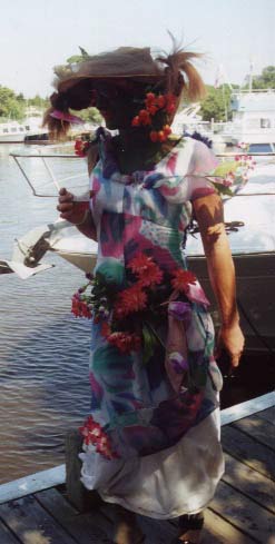 Woman in a Flowerd Dress - Fire Island Invasion 2000