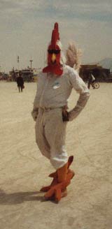 Guy in a Chicken Suit - Photographer:   Ruby Sarkos