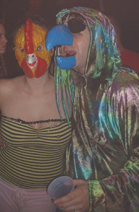 Polly gets lucky - NYC Burning Man Decompression Party, 2002