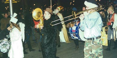 Hungry March Band - Earth Celebrations' "Odyssey of the Earth" Winter Pageant, Jan 2001