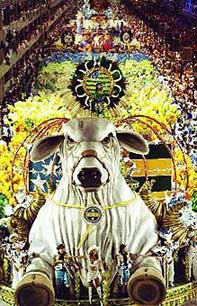 Raging Bull float - Rio Carnival 2001