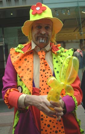 Balloon Clown - NYC's 5th Avenue Easter Parade, 2002
