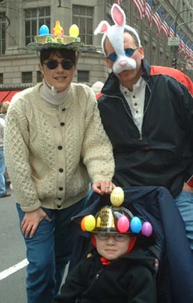 Bunny Family - NYC's 5th Avenue Easter Parade, 2002