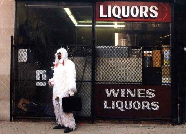 by the liquour store - costume and photo by Angela Altenhofen