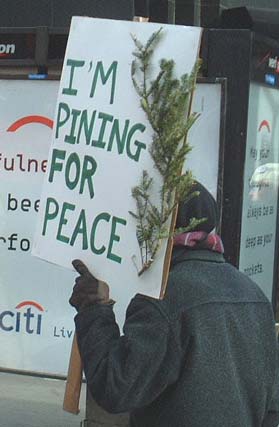 Pining for peace
NYC's Anti-War Protest, 2-15-03