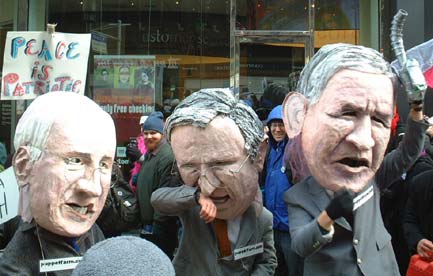 Puppet bush administation
NYC's Anti-War Protest, 2-15-03
