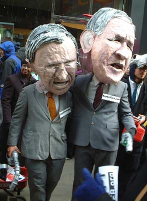 Puppet rummy & bush
NYC's Anti-War Protest, 2-15-03