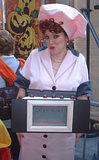 Lucille Ball and her chocolate machine... NBC's Today Show Halloween (jtg)