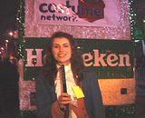 In 2002, Heineken Sponsored the float.  (about to be interviewed for German TV)