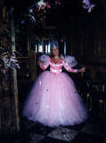 Abby as Glinda - This was taken at Click + Drag's  Third Anniversary, Beyond Oz, September 1999. I wore the costume again at Folsom Street September 1999 in San Francisco and in theNew York City Halloween Parade October 1999. It was put together by Dav...