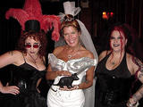 Madame Cole deSade, Mistress Kaos & Editrix Abby - At Gomorrah's "Wedding Belles & Scream Queens" June 27.
