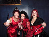 Seeing Red! - Madame Cole deSade, Mistress Kaos and Editrix Abby at Evita's Red Party, Gomorrah.