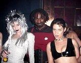 Mistress Skye, DeLano & Tamara Blue - Dressed as futuristic space people for Gomorrah's "Prison 2025"