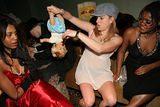 Britney feeds her baby