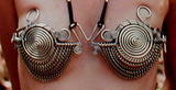 spiral wire&chain - spiral wire covers the nipples and thin chain drapes the undercups.hand made by brooks coleman