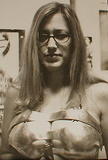 fringe ware 2 - this is another of my busty friends at the fringe ware store show.