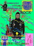 commander zorlon's theories - this is my friend fred again and the picture is a ruff idea for his latest CD cover.Check out his web site for free downloads of his music at fredmitchim.com   .photos and fashions by brooks coleman