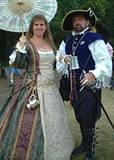 Musketeer & Lady - NY Renaissance Faire at Sterling Forest, Tuxedo, NY 2001.