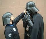 Darth Vader Looses a Contact - "Attack of the Clones" Opening Day at the Tribeca Film Festival, NYC.
